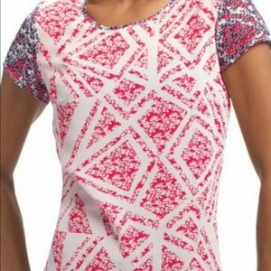 Cabi red white and blue top. EUC Cabi size M.